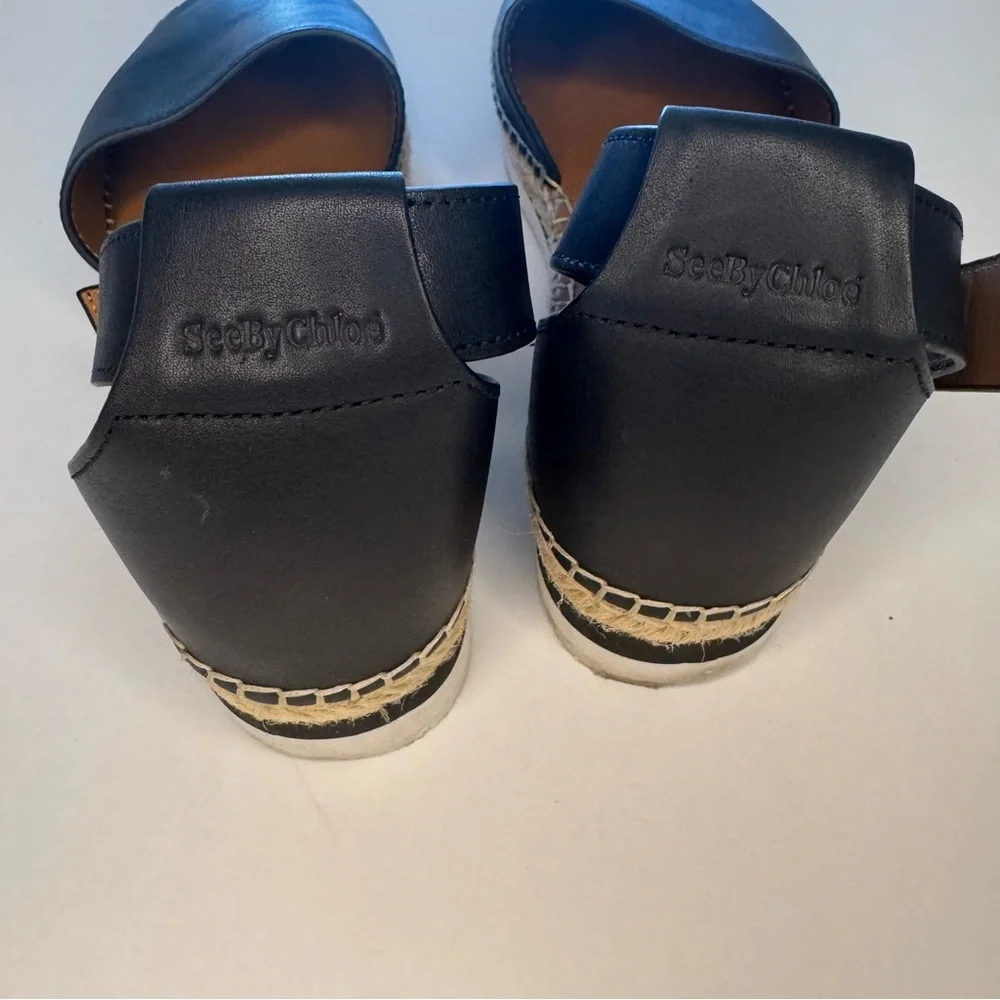 See by Chloe Glyn Black Espadrille Women's Shoes